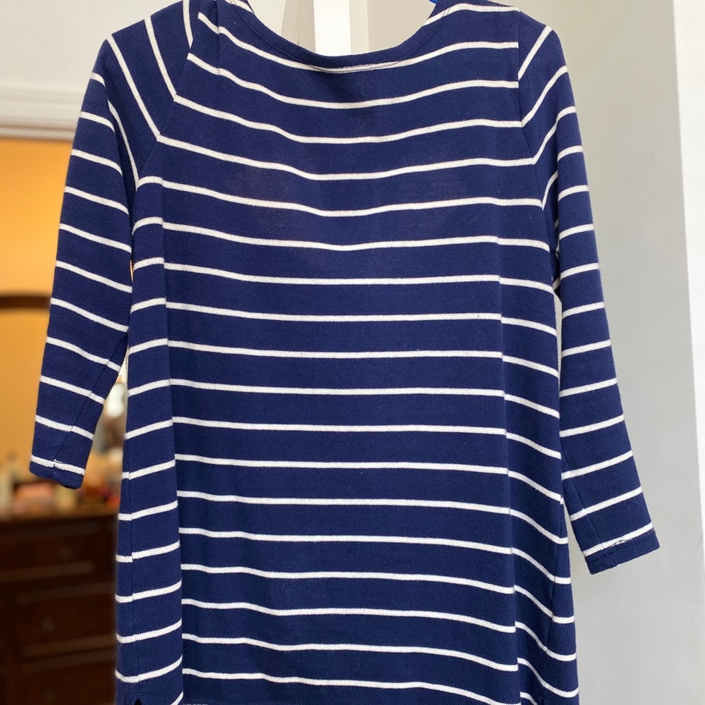 3/4 length sleeve striped sweater